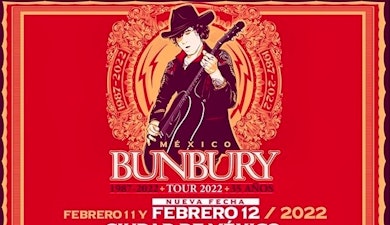 Enrique Bunbury suma dos nuevas fechas a su gira, una en la CDMX 