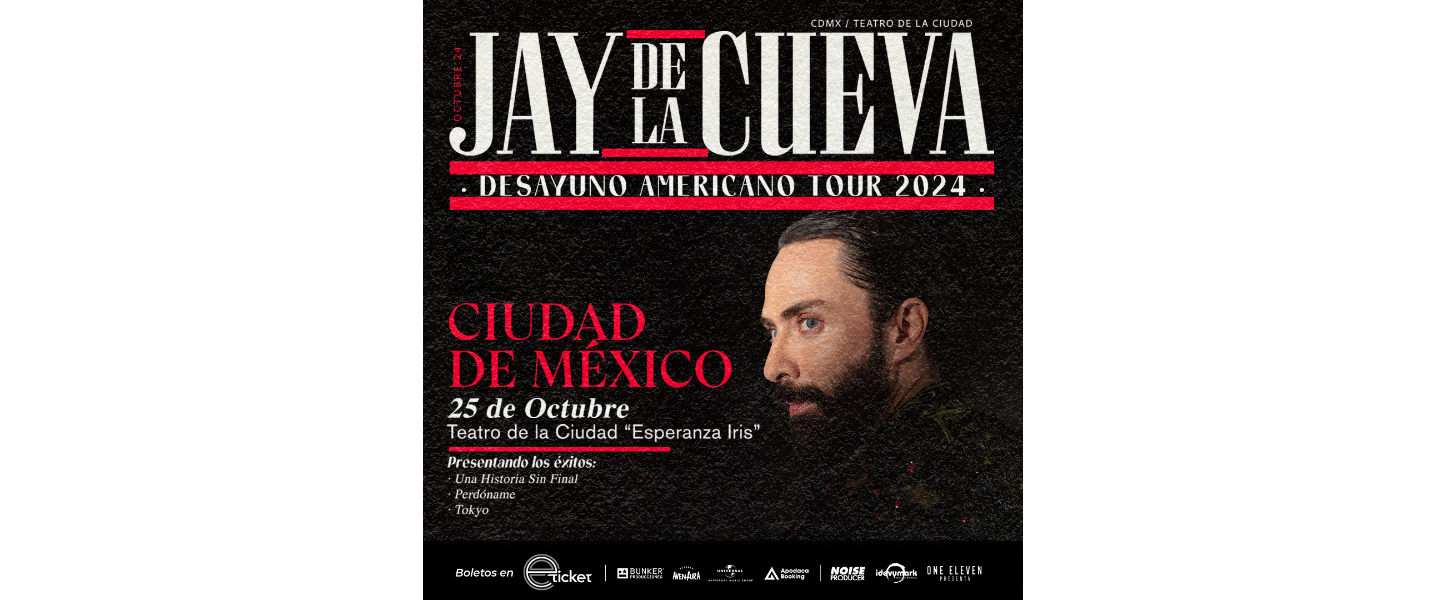 Jay de la Cueva se presenta por primera vez en solitario en el Teatro de la Ciudad "Esperanza iris"