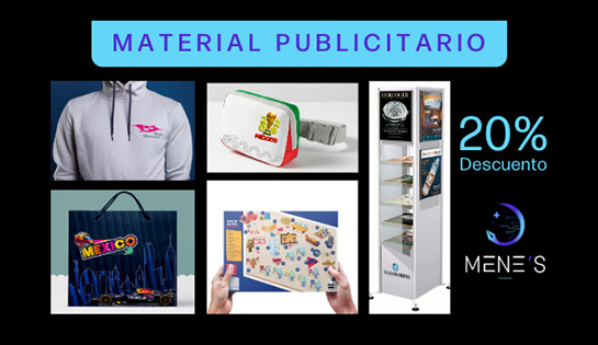 MENE´S - 20% de descuento en Material Publicitario