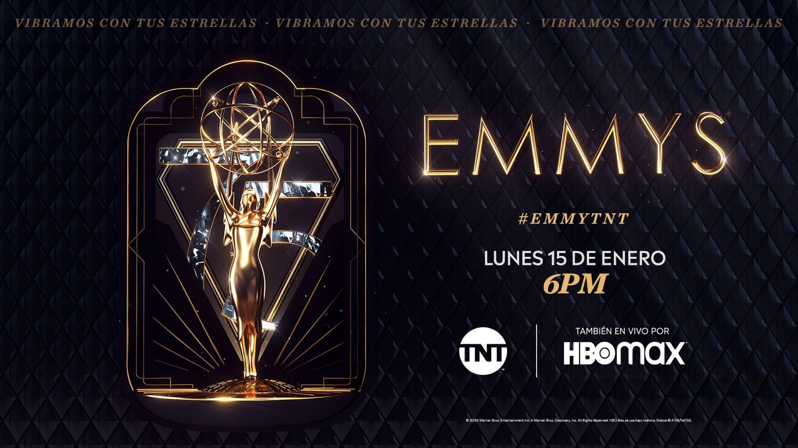La 75ª entrega de los Premios Emmy se verá en vivo el 15 de enero en TNT y HBO Max