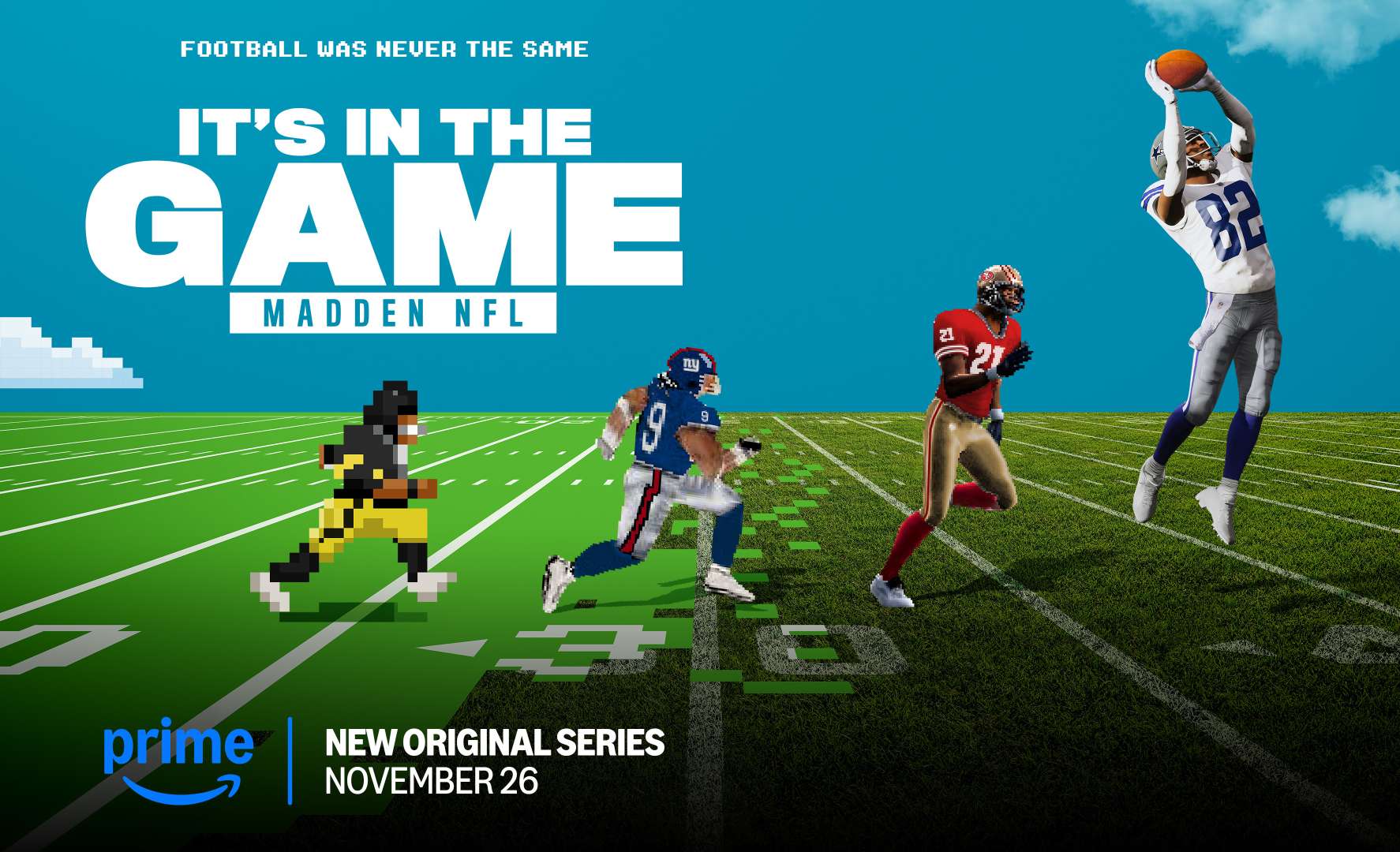 "It's in the Game: Madden NFL" se estrena exclusivamente en Prime Video el 26 de noviembre
