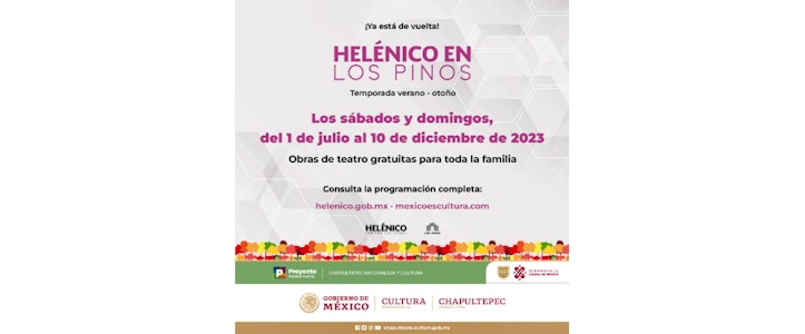 Comienza la temporada de verano-otoño del programa Helénico en Los Pinos 2023