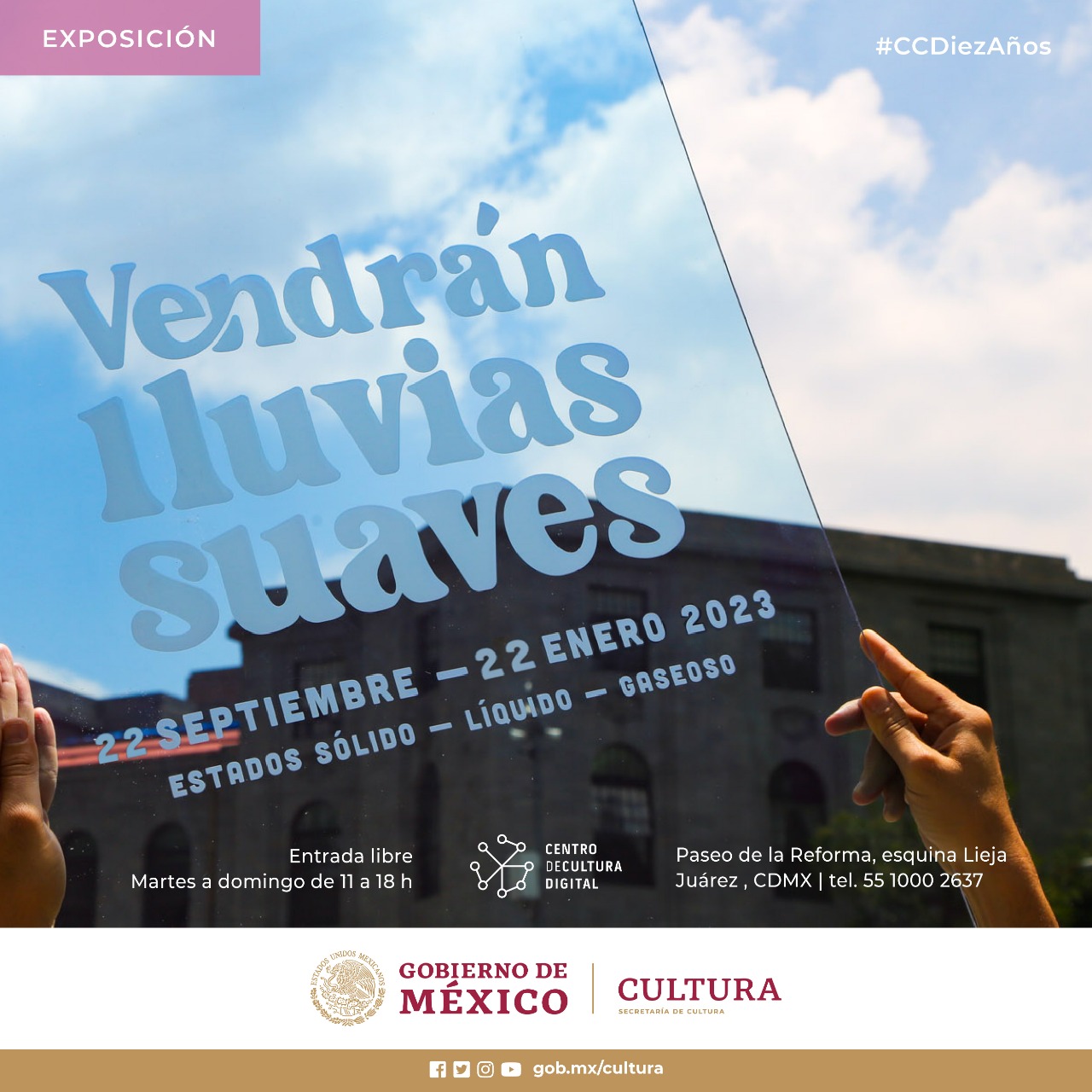 El CCD celebra sus 10 años con “Vendrán lluvias suaves”, exposición física con activaciones en línea y un programa público de actividades