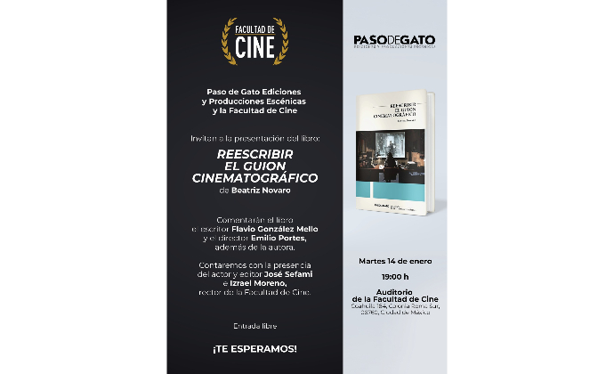 Beatriz Novaro presenta su libro "Reescribir el guión cinematográfico"