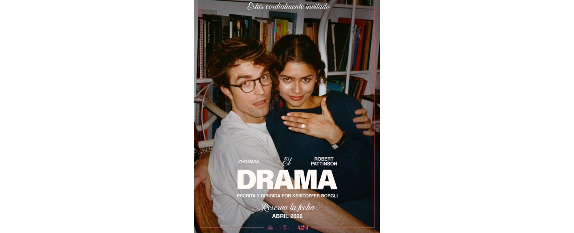 Prepárate para "El drama", la película de Kristoffer Borgli con Zendaya y Robert Pattinson