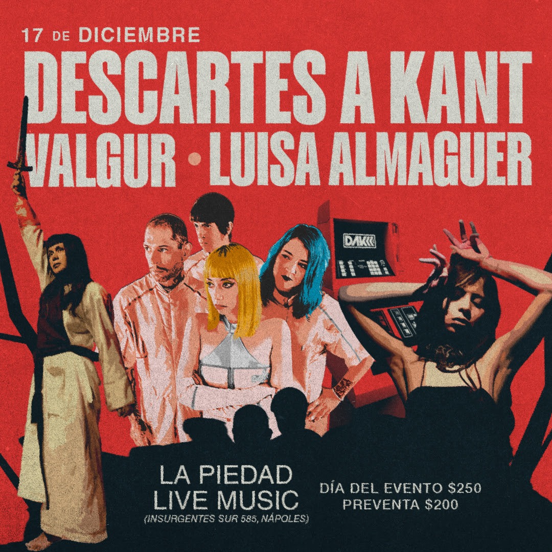 Descartes a Kant en La Piedad Live Music este domingo