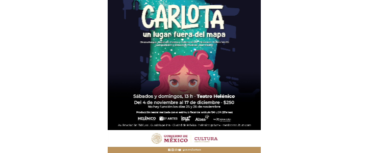 "Carlota: un lugar fuera del mapa", un viaje para encontrar tu lugar en el mundo