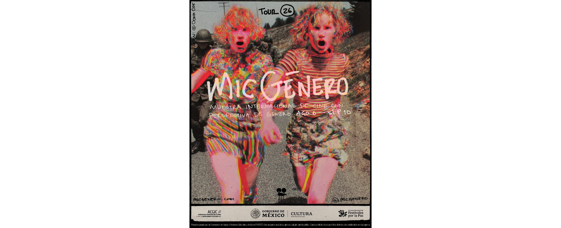 MICGénero presenta el cartel oficial de su Tour 2026 creado por Oona Ode