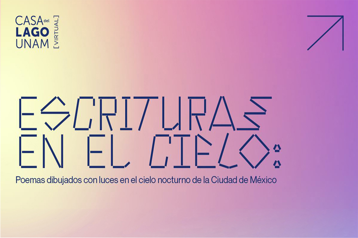 Escrituras en el cielo: poemas dibujados en cielo nocturno