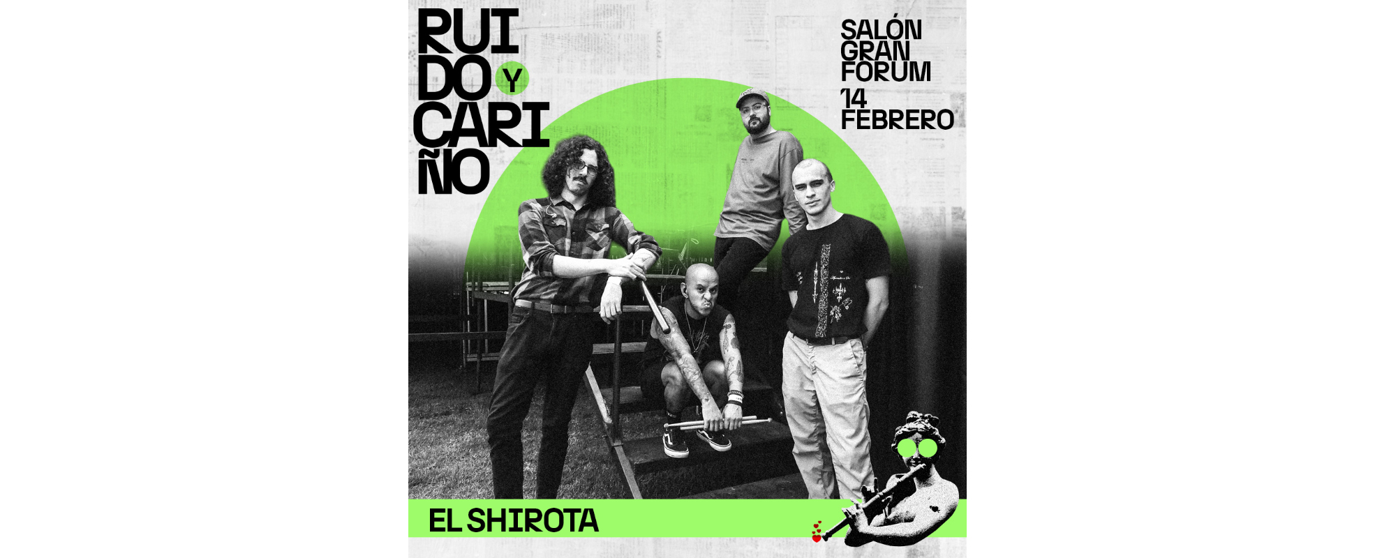 El Shirota, un talento subversivo, en Ruido y Cariño este 14 de febrero en la Ciudad de México