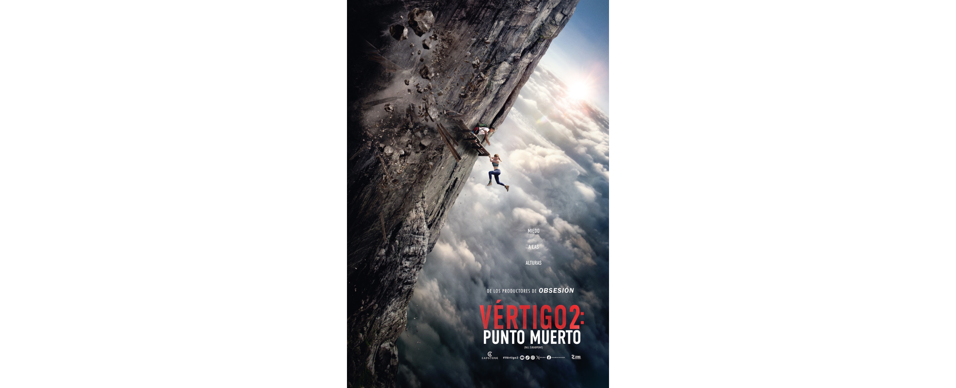 “Vértigo 2”, nueva historia de supervivencia, llega a cines el 24 de septiembre