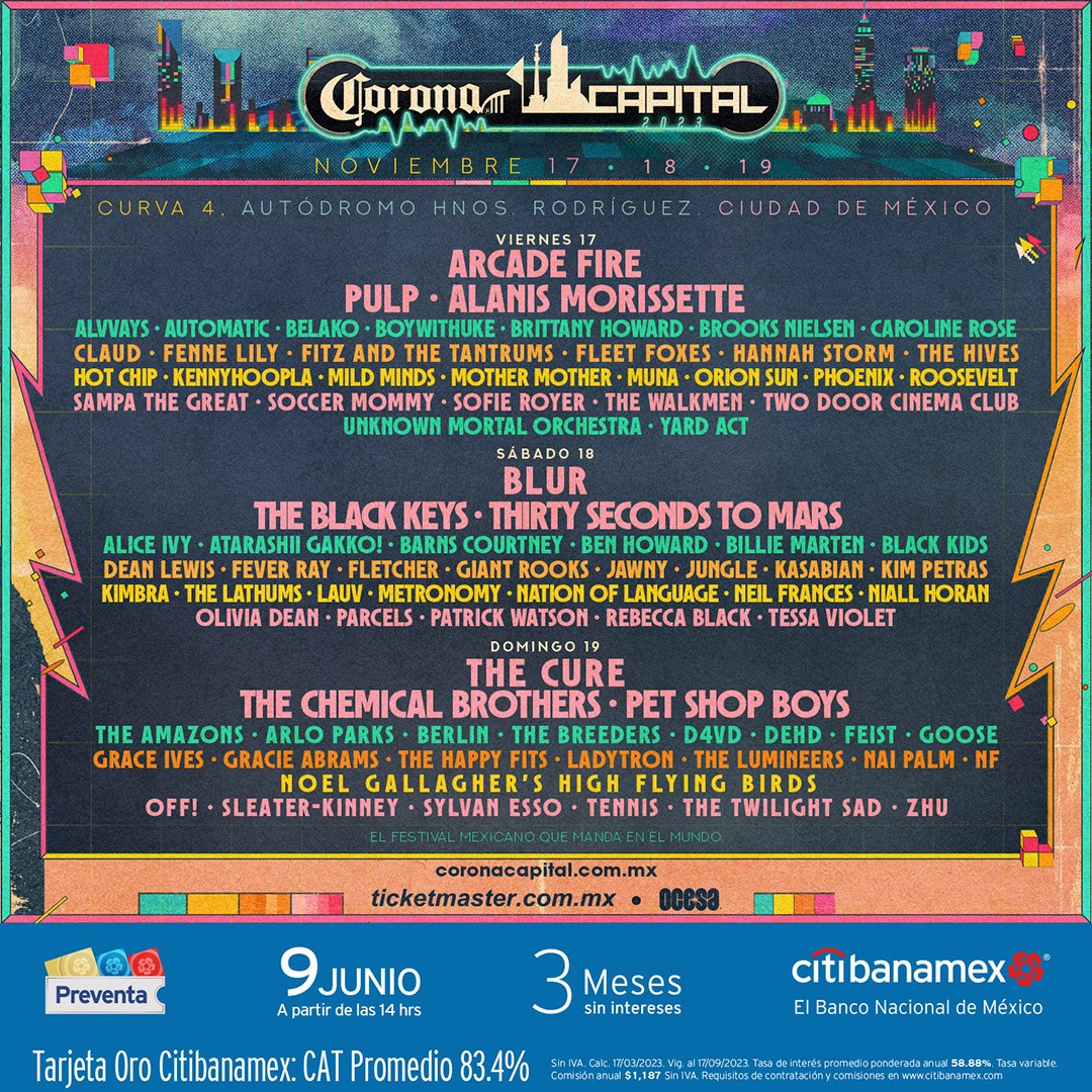 Se anuncia el Corona Capital 2023