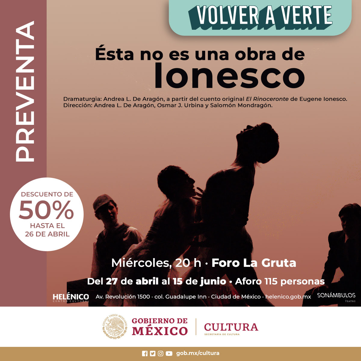 "Ésta no es una obra de Ionesco" en el Centro Cultural Helénico