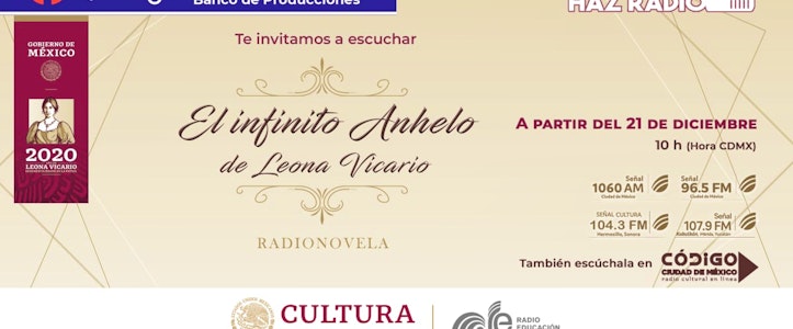 Radio Educación estrena la radionovela "El infinito anhelo de Leona Vicario"