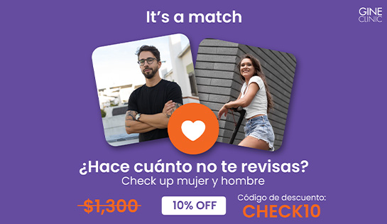 GINE CLINIC - 10% de Descuento en Check up Básico Mujer.