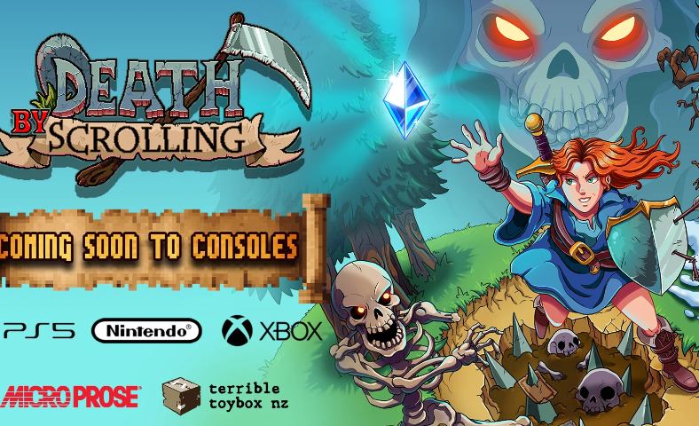 "Death By Scrolling" se lanza en Xbox, PlayStation y Nintendo Switch el 16 de abril