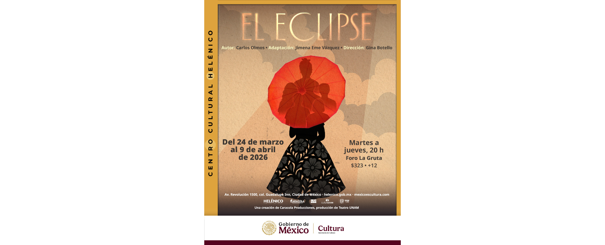 El eclipse regresa a escena en el Foro La Gruta: familia, deseo y conflicto bajo un fenómeno astronómico