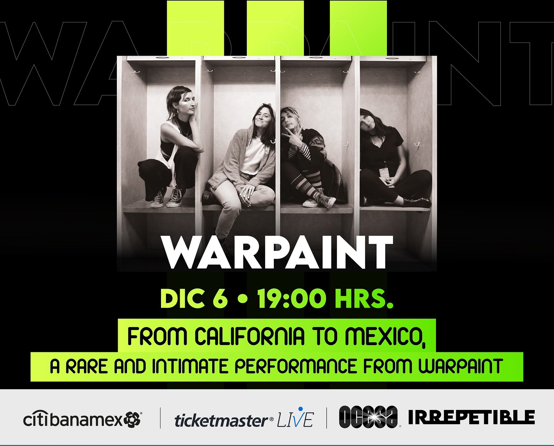 Warpaint dará un concierto IRREPETIBLE