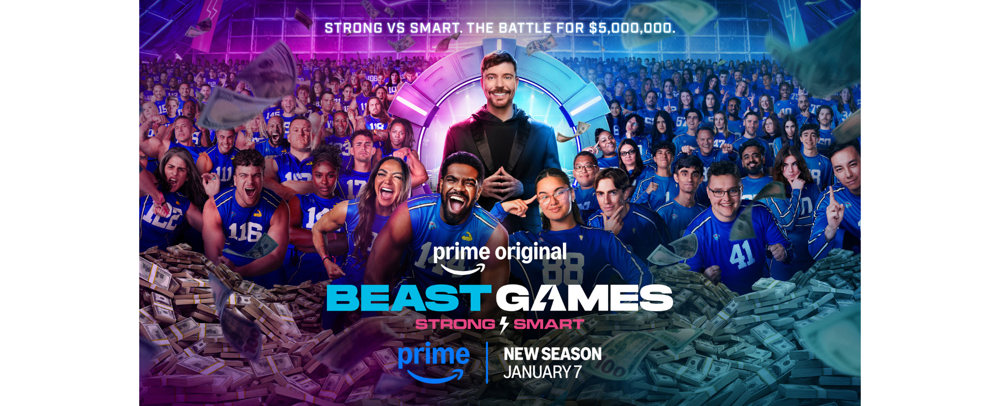 Prime Video lanza el tráiler de la segunda temporada de "Beast Games" y revela un épico crossover con "Survivor"