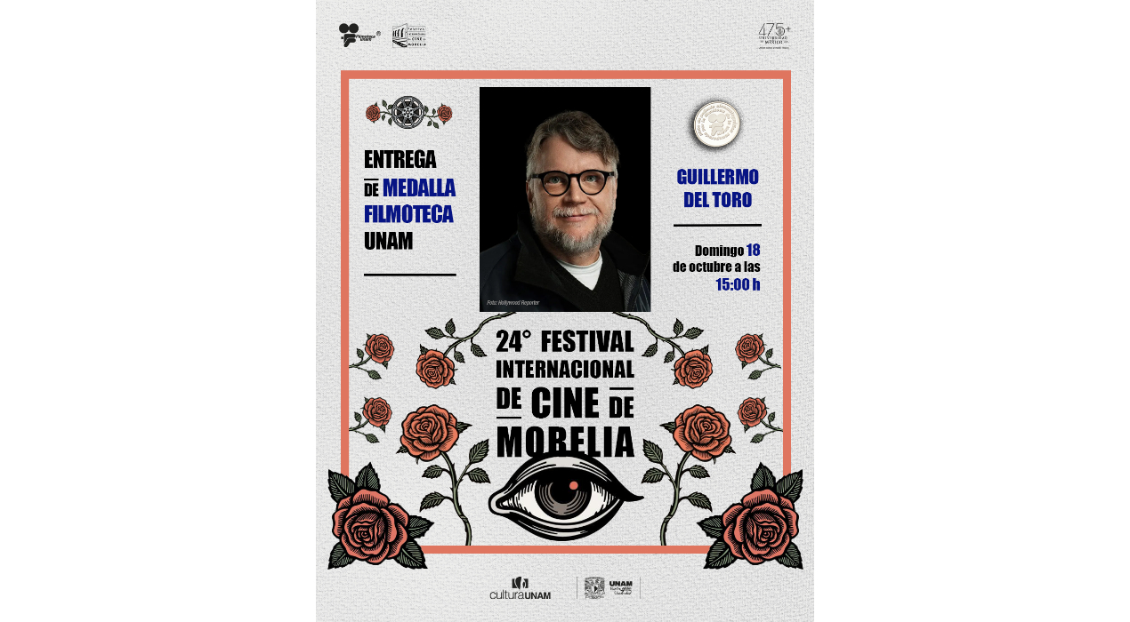 Guillermo del Toro y Alfonso Cuarón recibirán la Medalla Filmoteca UNAM en el FICM