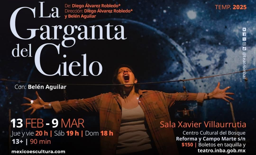 "La garganta del cielo": un viaje entre la vida, la muerte y la ciencia, dirigida e interpretada por Belén Aguilar y codirigida por Diego Álvarez Robledo