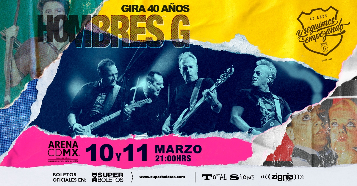 Hombres G anuncia una segunda fecha en la Arena CDMX