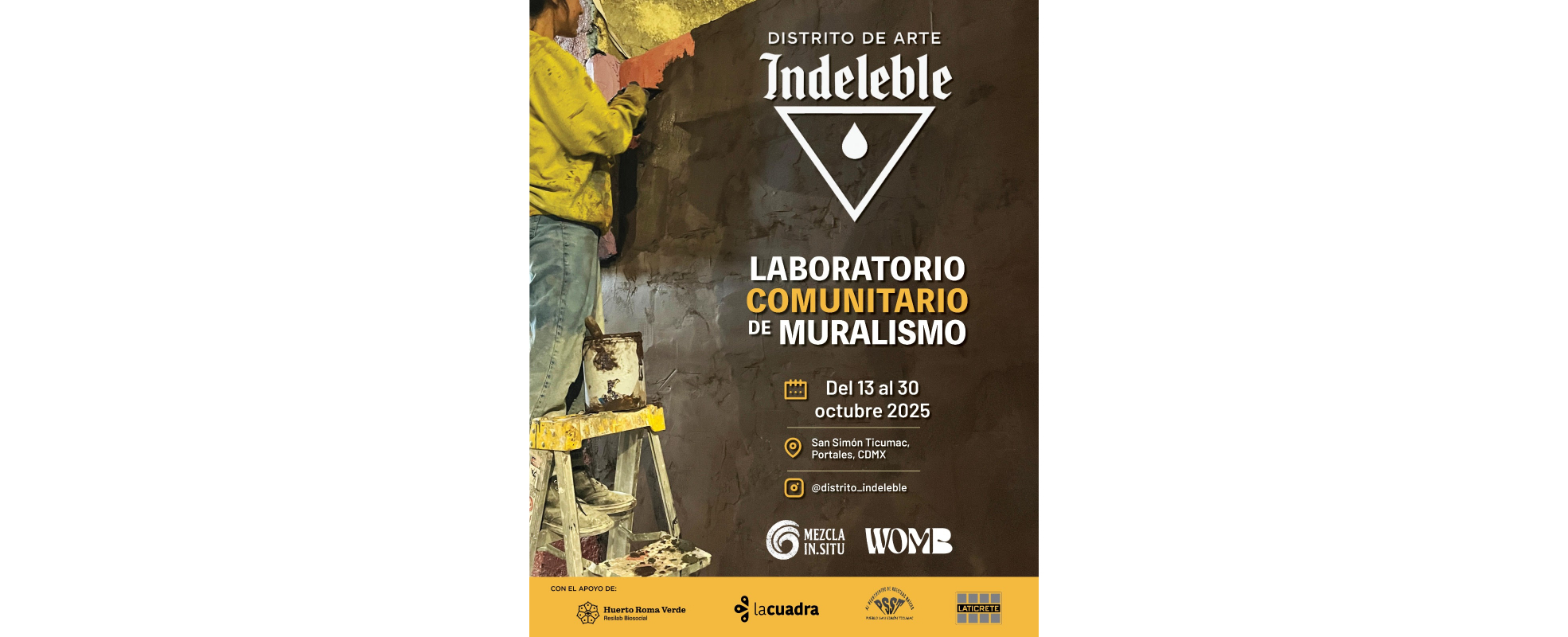 Llega la primera edición del festival de muralismo “Distrito de Arte Indeleble” a San Simón Ticumac