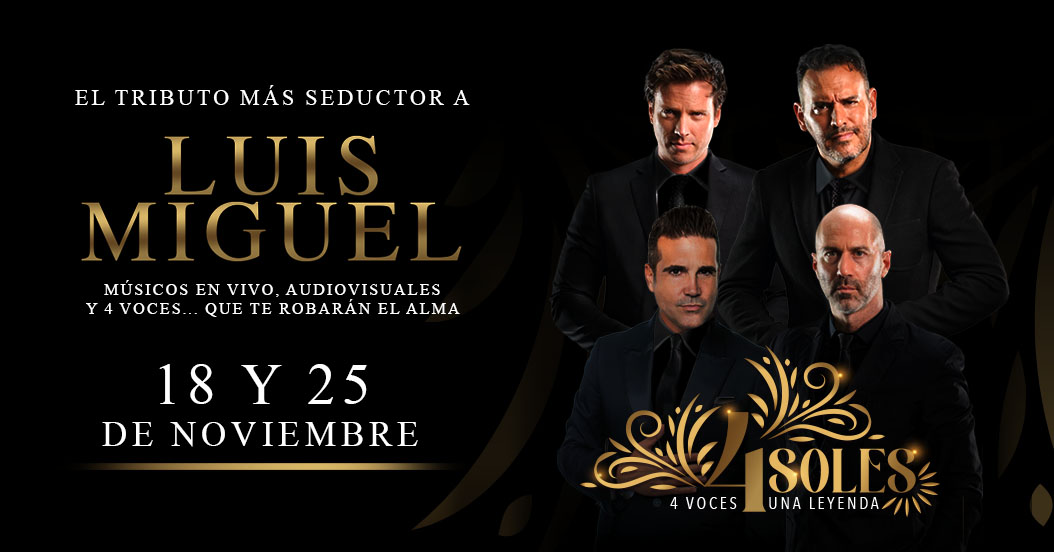 Un brillante tributo musical: 4 Soles celebran el legado de Luis Miguel
