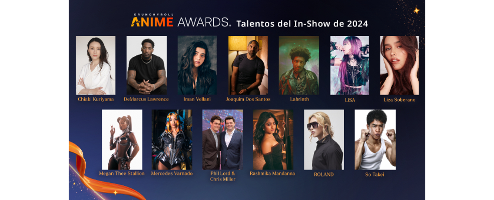 Crunchyroll revela actuaciones musicales, presentadores y el tema oficial de los Crunchyroll Anime Awards 2024