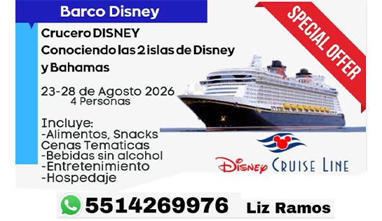 Agencia de Viajes, VIVE AL VIAJAR - Oferta Especial en DISNEY CRUISE LINE