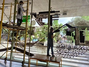 Artistas del Sistema Creación inauguran mural en la Biblioteca Vasconcelos