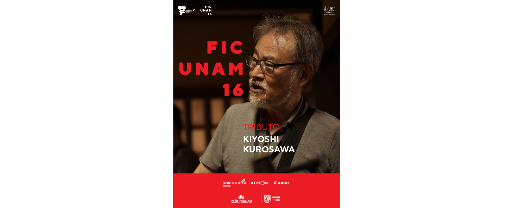 FICUNAM 16 rendirá homenaje a Kiyoshi Kurosawa, invitado de honor de esta edición
