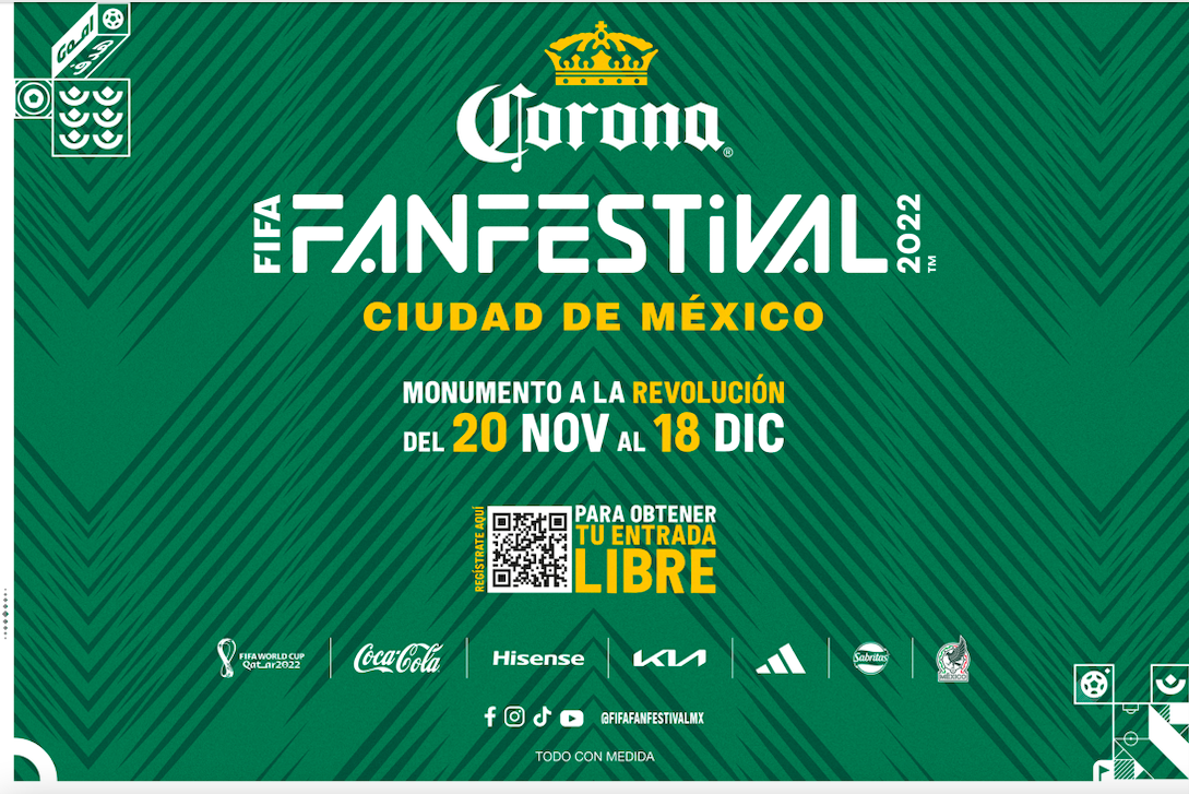 Más de 10 mil personas se reunieron en el Corona FIFA Fan Festival en el 3er partido de la Selección Mexicana