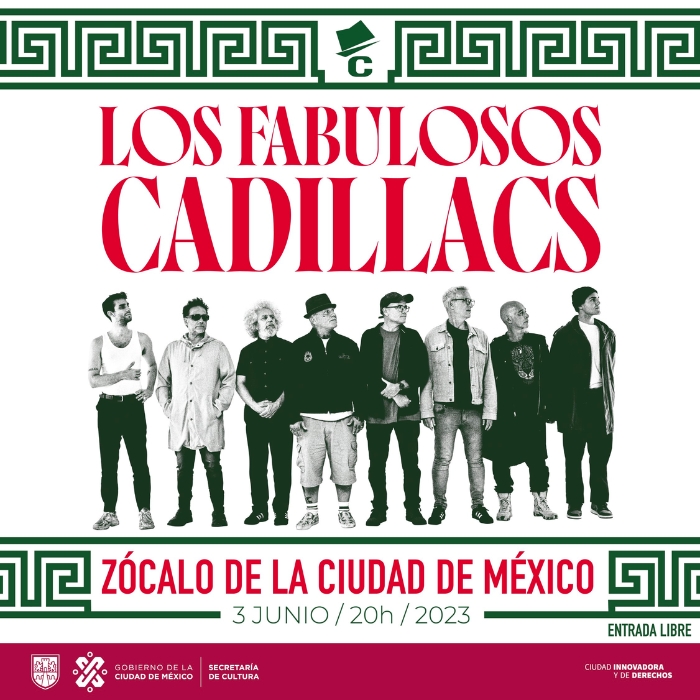 Los Fabulosos Cadillacs se presentan el 3 de junio en el Zócalo