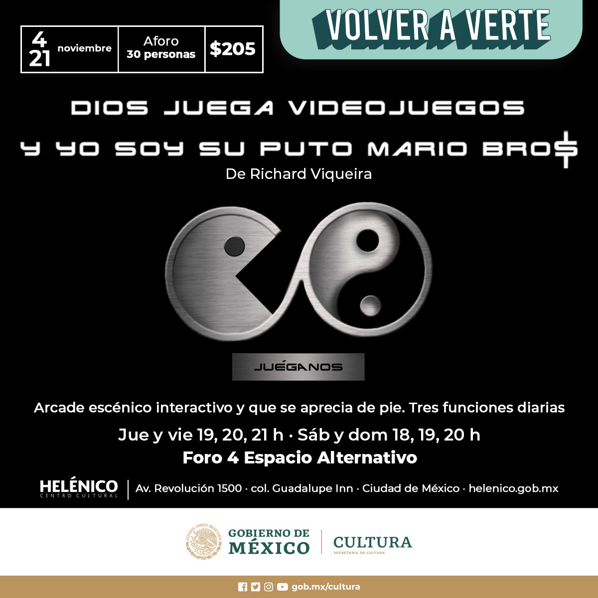 Richard Viqueira presenta: "Dios juega videojuegos y yo soy su p#%&to Mario Bro$"