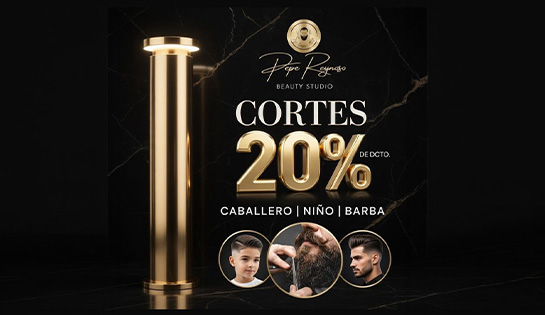 Pepe Reynoso, Beauty Studio - 20% de descuento en Cortes de Caballero, Niño y Barba