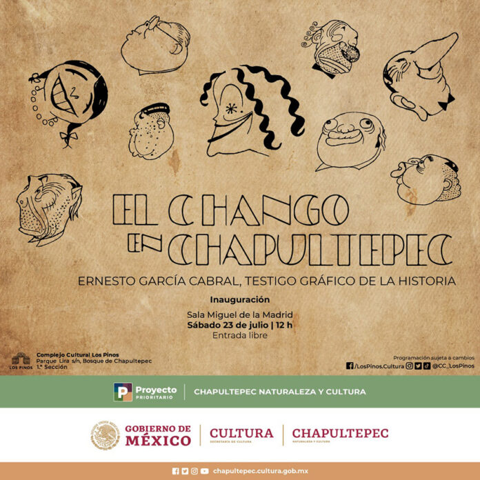 La creatividad, el humor y la versatilidad del caricaturista Chango García Cabral arriban a Chapultepec