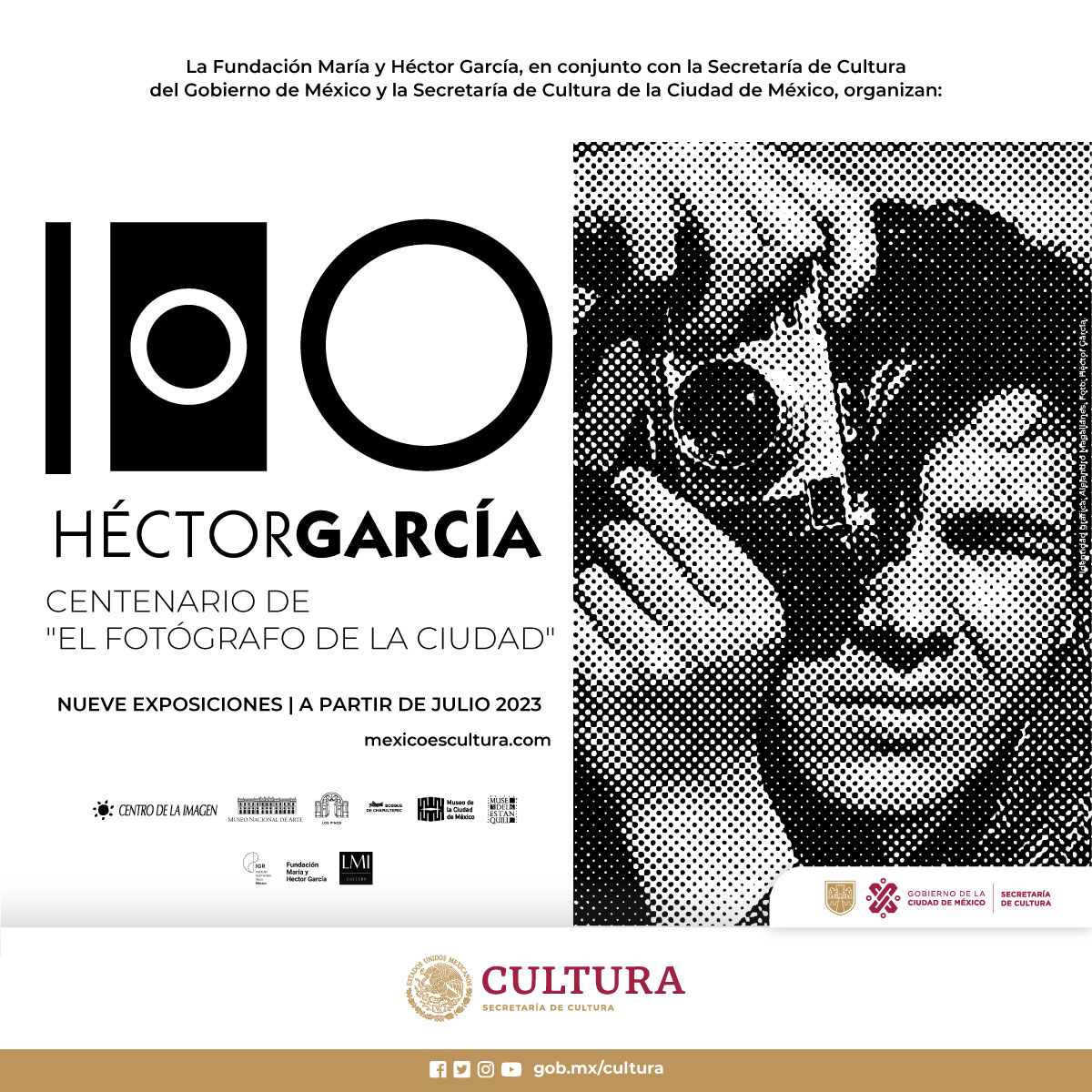 Conmemoran el centenario del natalicio del fotógrafo Héctor García Cobo con nueve exposiciones
