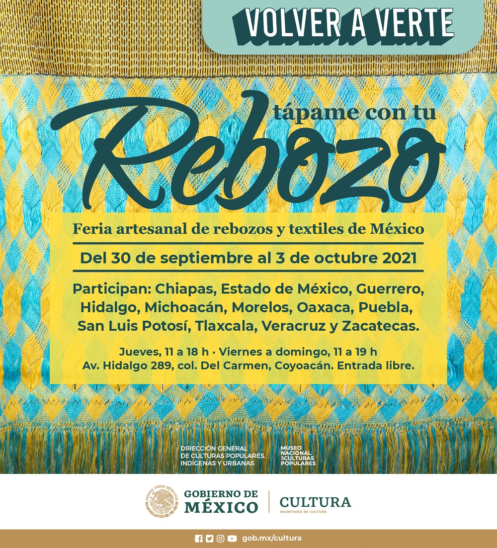 “Tápame con tu rebozo” llega nuevamente al Museo Nacional de Culturas Populares