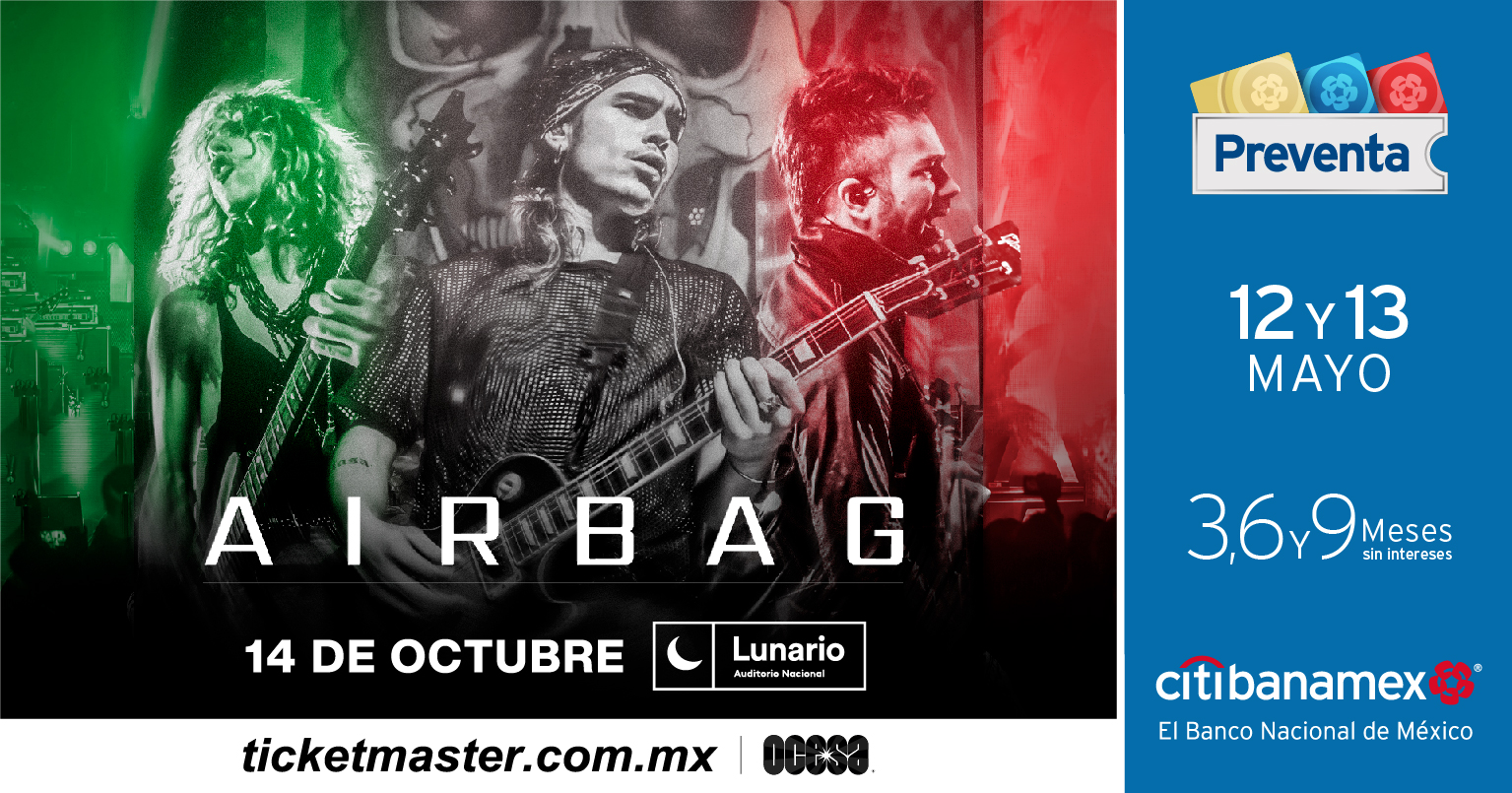 Airbag anuncia concierto en solitario en la Ciudad de México