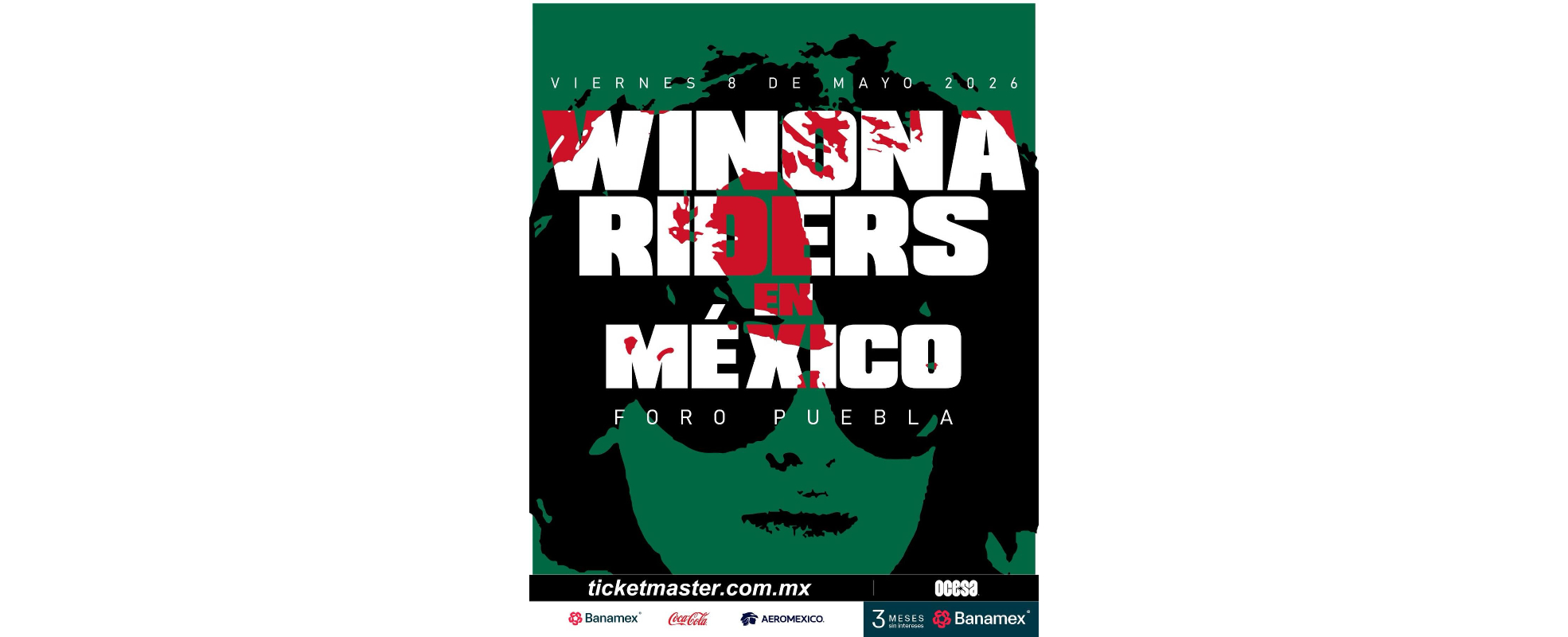 Winona Riders se presentará por primera vez en la Ciudad de México