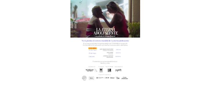 Asiste a las funciones de "La eterna adolescente" del director Eduardo Esquivel durante su estreno en FICUNAM