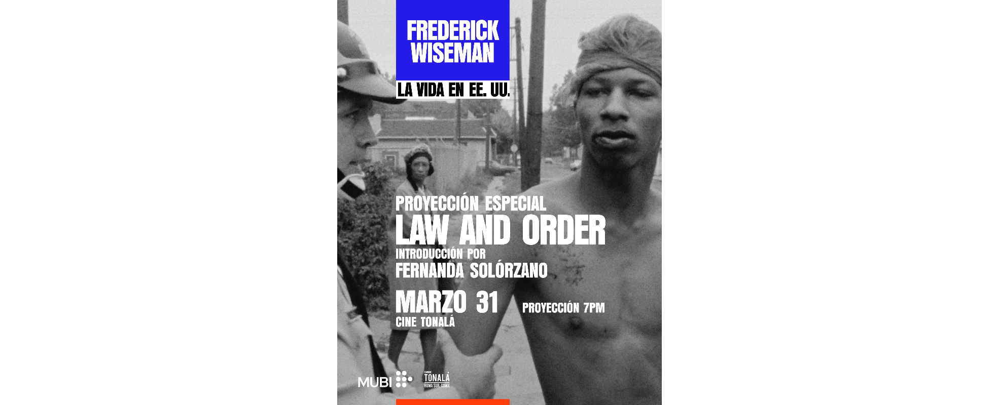 MUBI y Cine Tonalá presentan función especial en homenaje a Frederick Wiseman este 31 de marzo