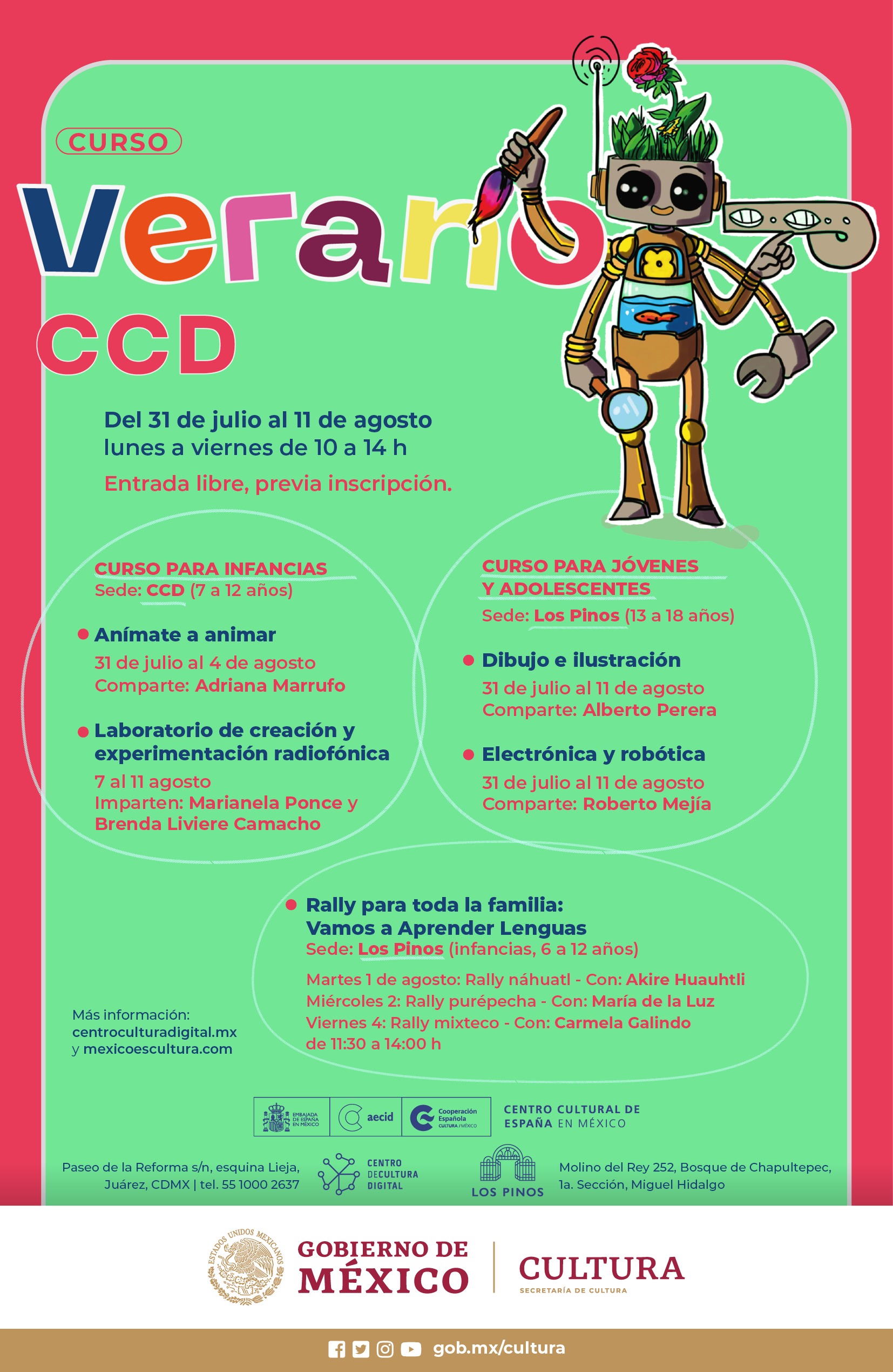 El Centro de Cultura Digital invita a conocer su programa de verano