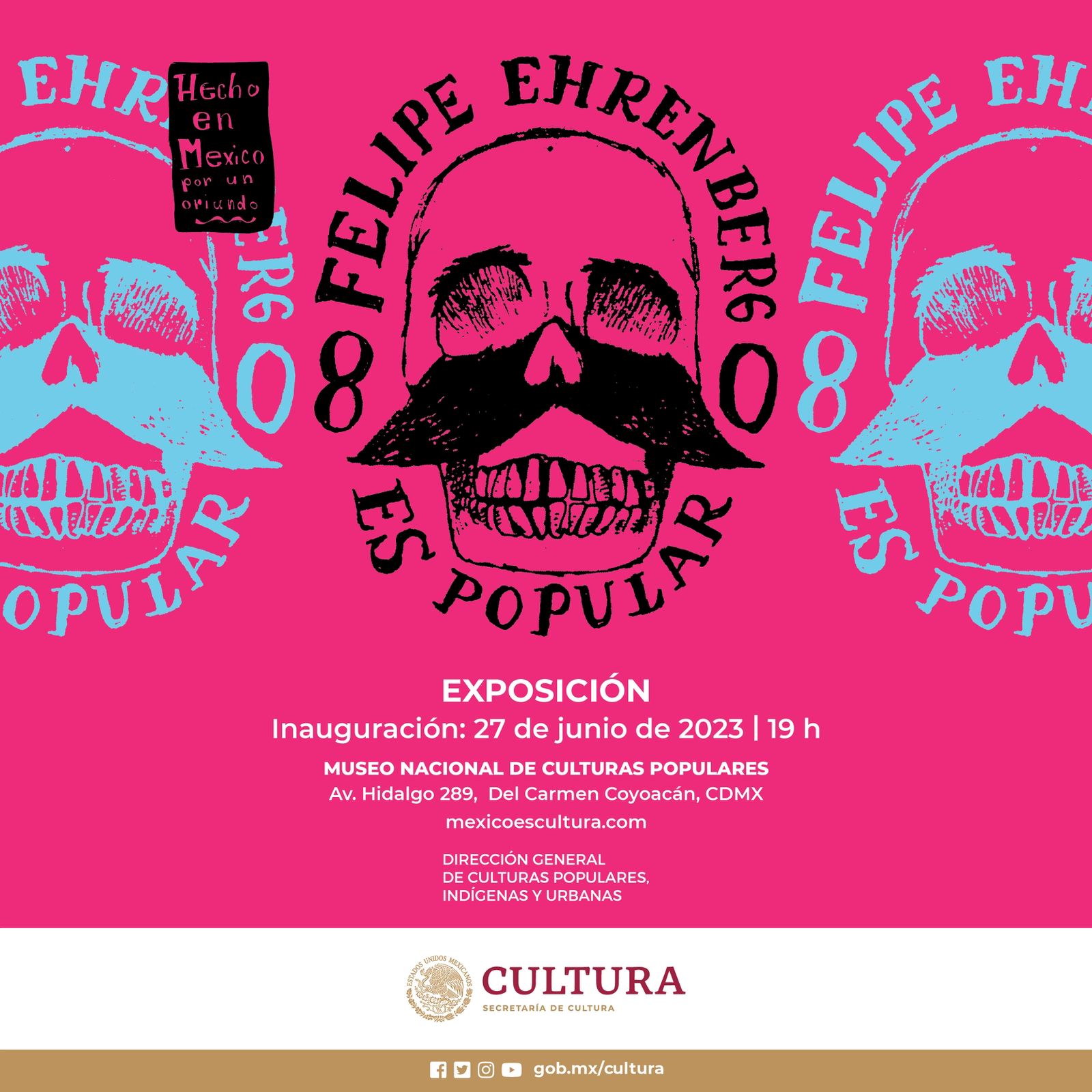 La exposición “Felipe Ehrenberg Es Popular” honra la memoria del artista en el Museo Nacional de Culturas Populares y Los Pinos