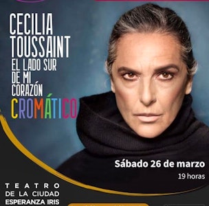 Cecilia Toussaint llega al Teatro de la Ciudad Esperanza Iris 