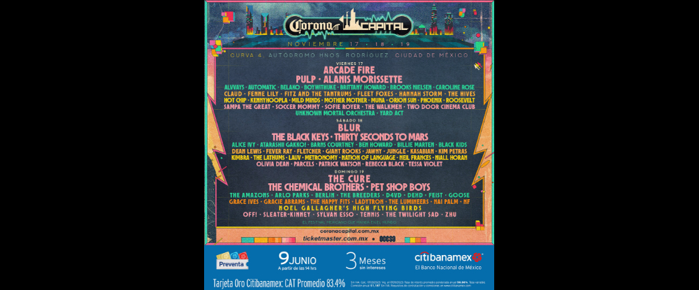 Se anuncia el Corona Capital 2023