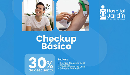 HOSPITAL JARDÍN - 30% de descuento en Checkup Básico