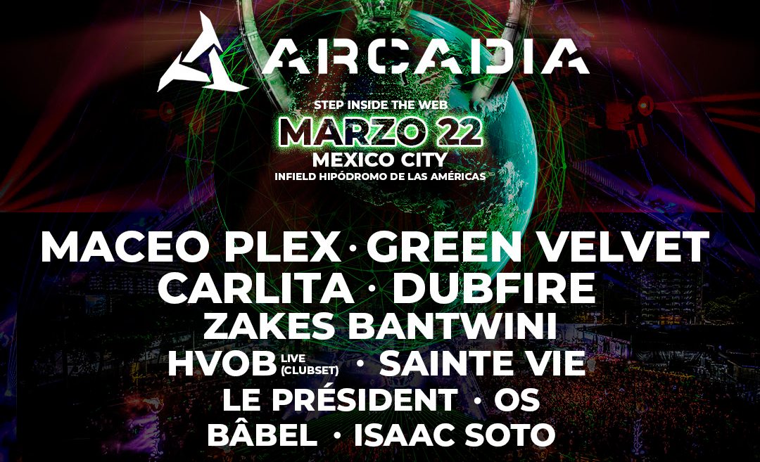 Conoce el cartel final del festival ARCADIA