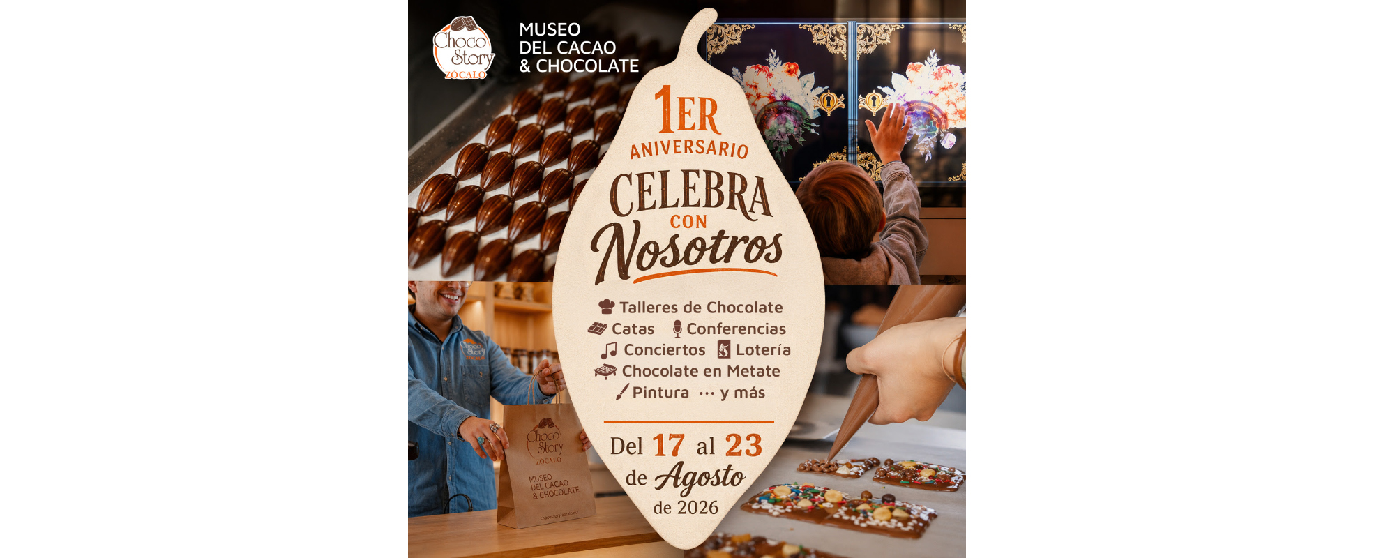 Choco Story Zócalo celebra su primer aniversario con una semana de actividades especiales